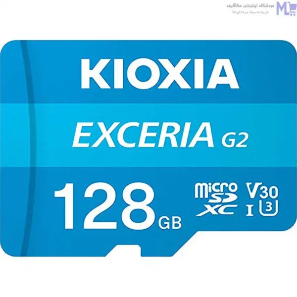 کارت حافظه microSDXC کیوکسیا مدل EXCERIA G2 کلاس 10 استاندارد UHS-I سرعت 100MBps ظرفیت 128 گیگابایت