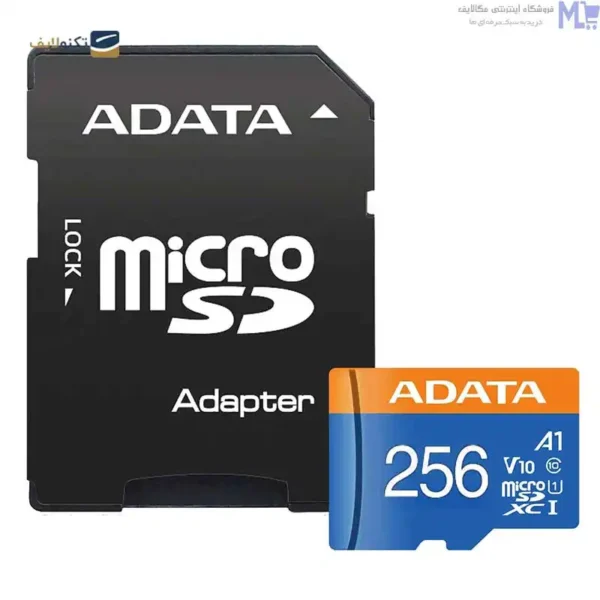 کارت حافظه‌ microSDXC ای دیتا مدل premier کلاس 10 استاندارد UHS-I U1 سرعت 100 MBps ظرفیت 256 گیگابایت به همراه آداپتور SD - Image 2